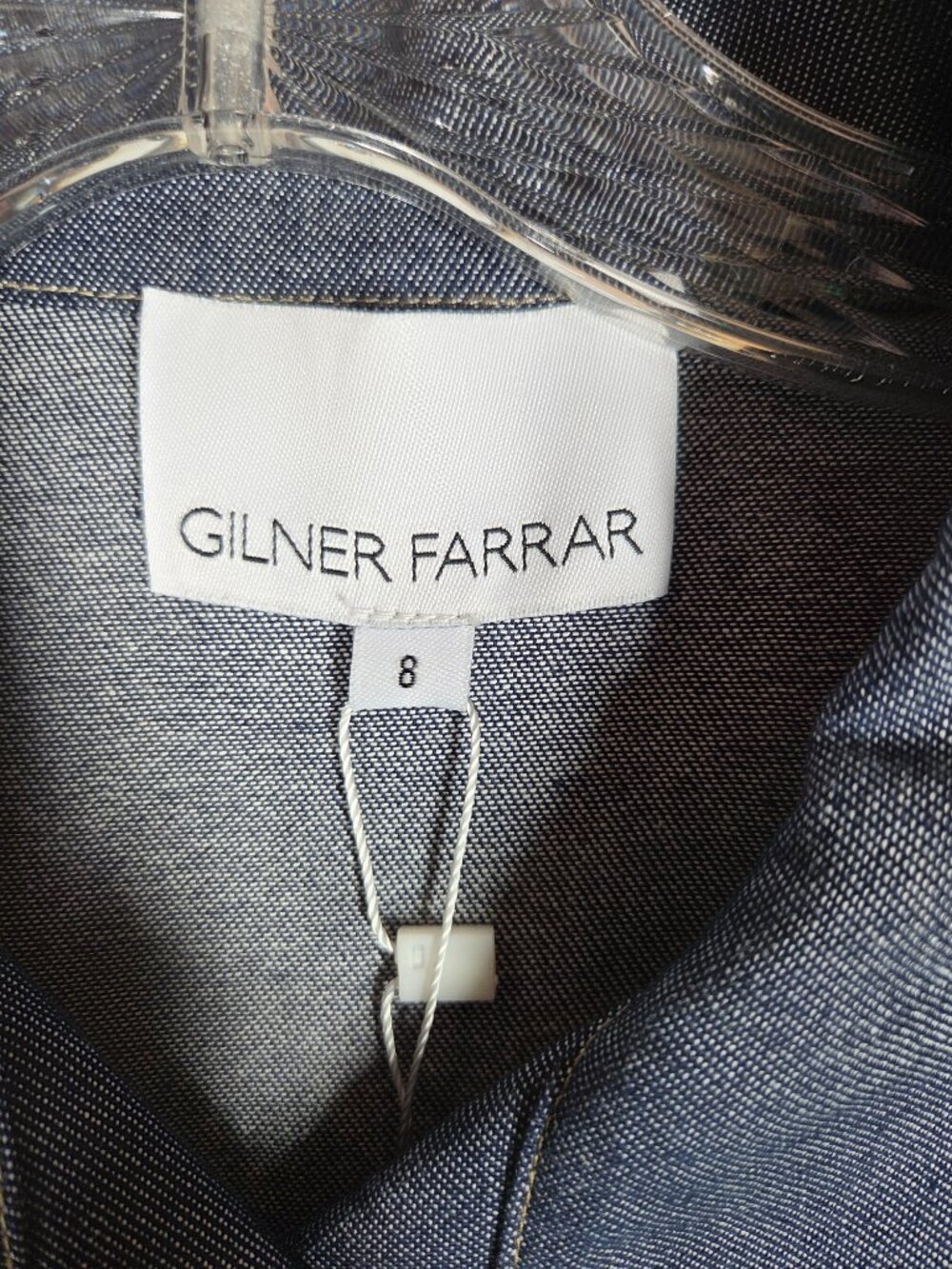 Gilner Farrar Livia Denim Mini Dress Size 8 Blue - Picture 6 of 14